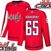 Capitals #65 Burakovsky Red With Special Glittery Logo Adidas Jersey,baseball caps,new era cap wholesale,wholesale hats